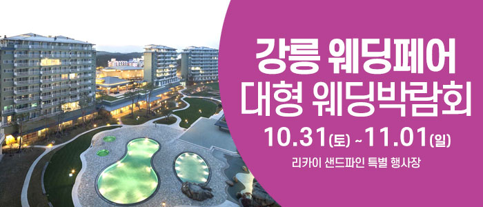 강릉 최대 규모 웨딩박람회